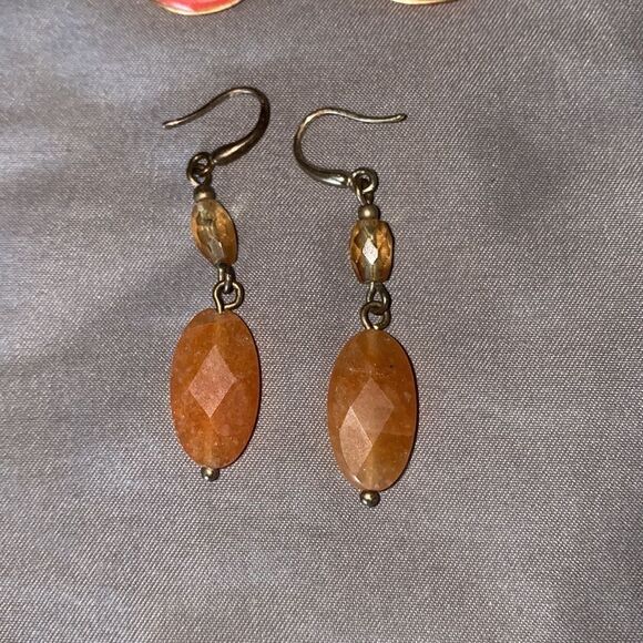 2 pairs of Citrine earrings - Picture 3 of 3